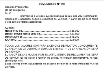 COMUNICADO 158 DE FRAD METROPOLITANA