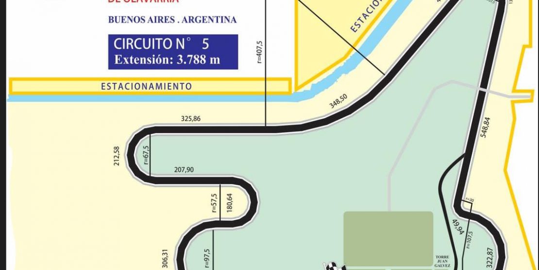 CIRCUITO CONFIRMADO PARA LA SEGUNDA